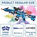 Electric Gel Ball Blaster, High Speed Automatic Splatter Ball Blaster with 40000+ and Goggles, JIFTOK Rechargeable Splatter Ball Toys for Outdoor Activities Shooting Game Party Favors-Blue Black