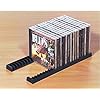 5 COPPIA GedoTec Archivierungssystem porta-CD per 23 cds cd plastica nero qualità di marca per loro zona living – 5 Paar