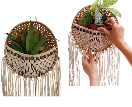 PLANTORI Set of 2 Hanging Planters for Living Room | Indoor Plant Pots and Planters for Home | Beautiful Flower Pots | Hanging Basket Diameter – 9 inches PLANTORI Set of 2 Hanging Planters for Living Room | Indoor Plant Pots and Planters for Home | Beautiful Flower Pots | Hanging Basket Diameter – 9 inches