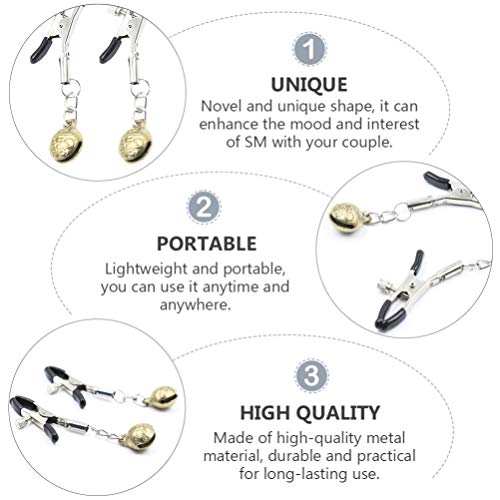 1 par de grampos de mamilo para mamilo da ExCEART sem piercing para mamilo, joias de corpo sintético