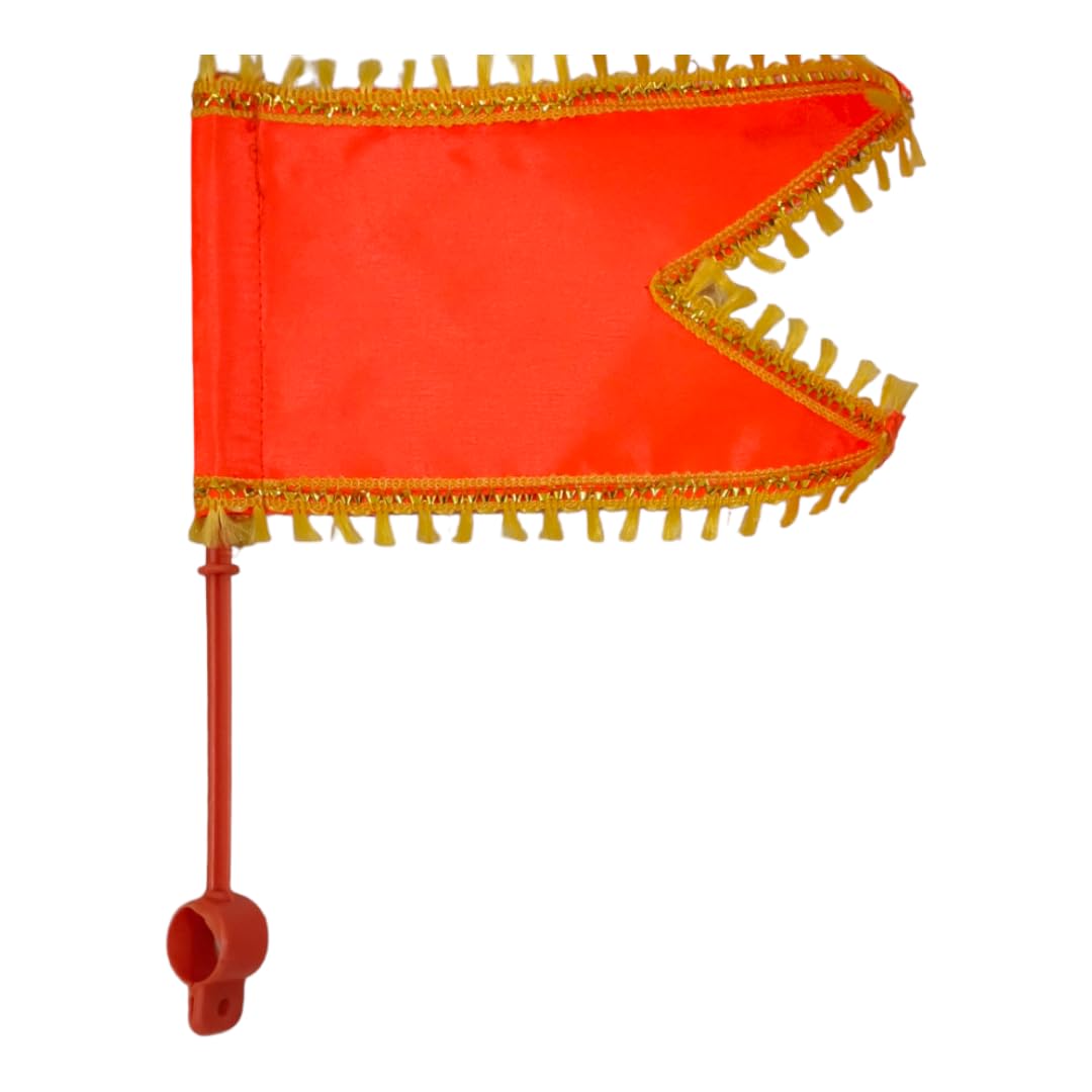 CHATRAPATI FLAGSELLERS PREMIUM KADAK BHAGWA FLAG WITH FIBER STICK FOR BIKE/CAR (B0CKPR3CG7) Amazon Price History, Amazon Price Tracker