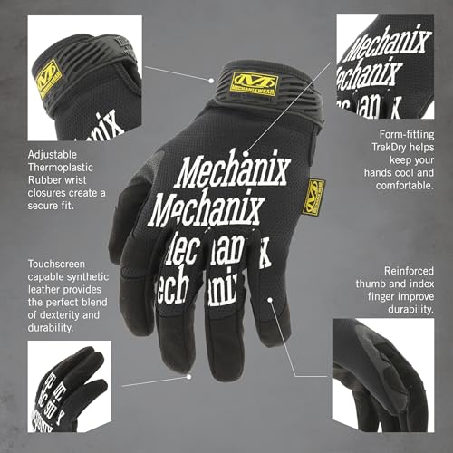 Mechanix Wear Original Touchscreen Work Gloves, Large, Black Review product image