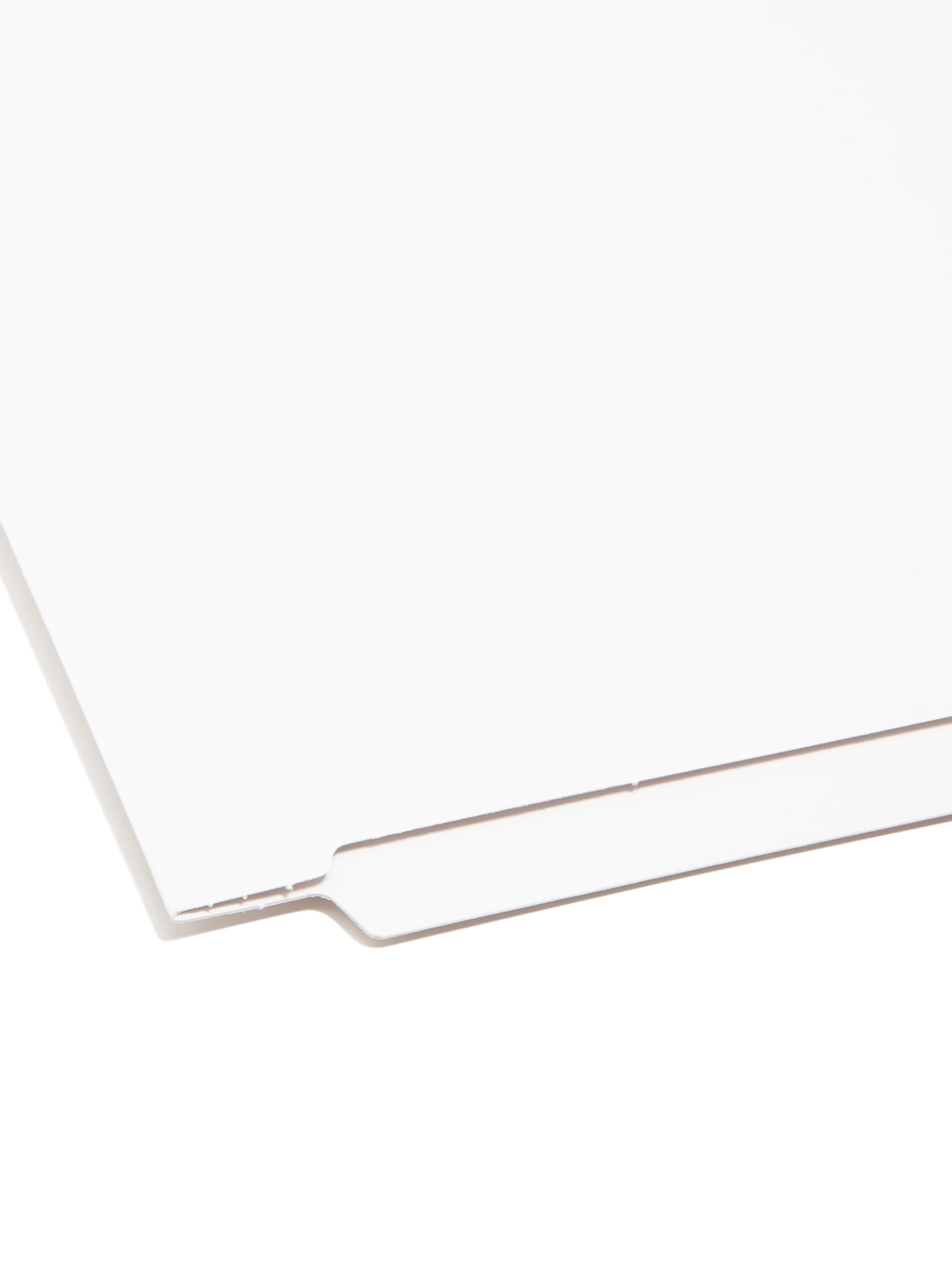 Smead Shelf-Master® 28840 Dokumentenmappe, verstärkt, gerader Schnitt, 2 Verschlüsse, legale Größe, Weiß, 50 Stück pro Box