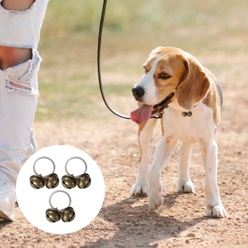 3 Stück Glocken,Laute Katzen Dog Glocke,Haustier Bells,Glöckchen,Kleine Glocke Halsband Anhänger,Hundeglocke Jagd,Hundeglocken Tracker Anti Verlust,Haustiere Laut Schellen,Basteln Katzenglocke