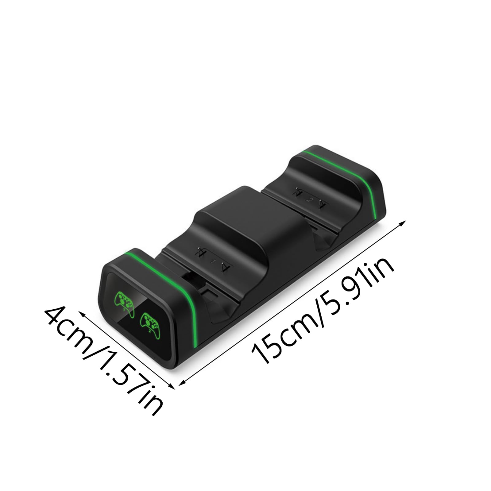 1 set doppio controller stazione di ricarica per controller X1S/X1X con 2 pacchi batteria ricaricabile
