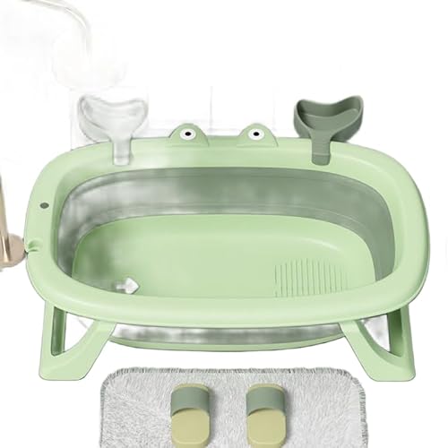 ペット用バスタブ 折りたたみ式 犬 バスタブ クッション付き 排水穴付き ペット用バスタブ 猫犬お風呂用 滑り止め 小型犬 中型犬 持ち運び 洗面器 大型 漬け置き洗い 収納便利 大容量洗濯バケツ 多機能 ペット用浴槽 小型および中型ペット用 風呂桶