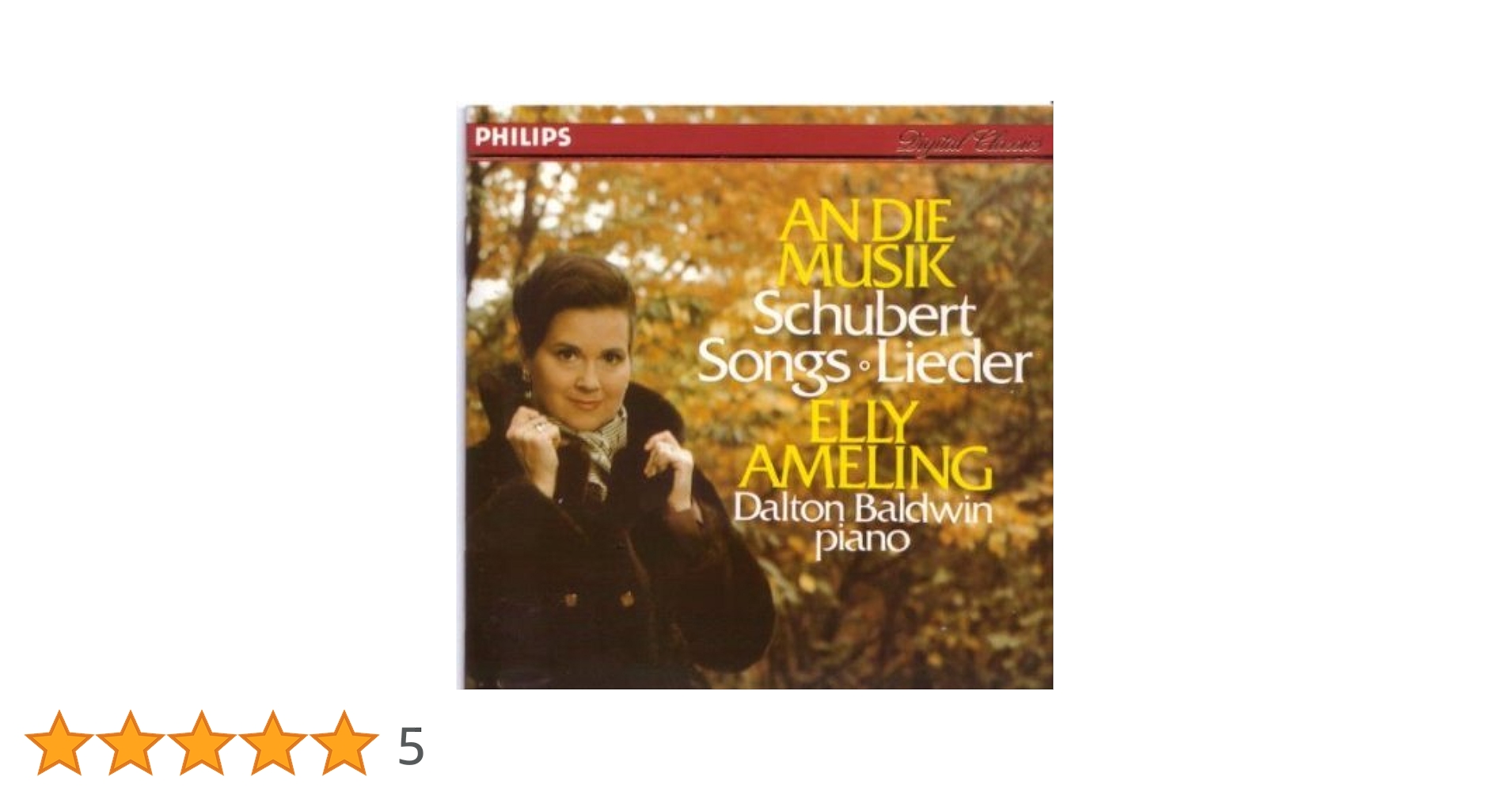 【売約済】アーメリング／音楽に寄せて〜シューベルト・リサイタル 売約済】アーメリング／音楽に寄せて〜シューベルト・リサイタル