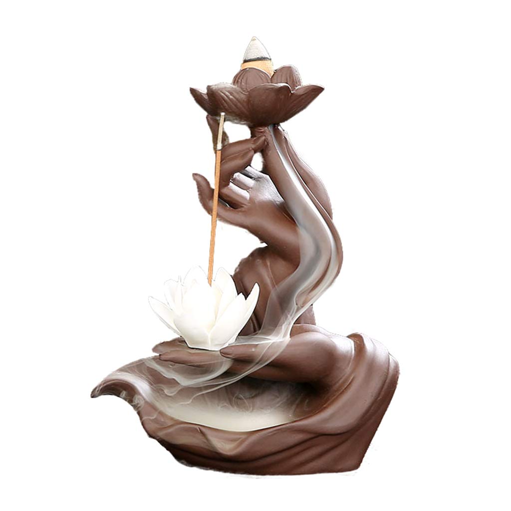 carotoe Waterfall for Burner Ceramic Decorative Game Mixed Room Decor Backflow Waterfall Censer