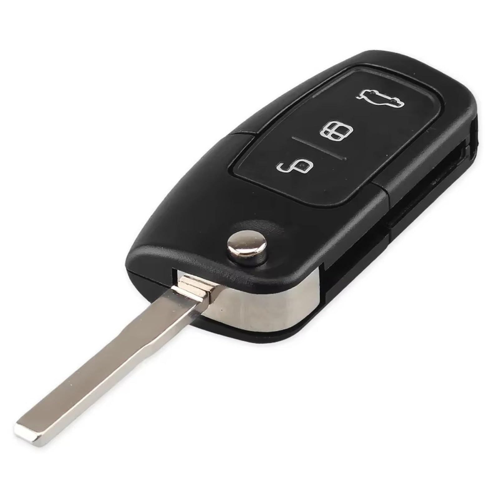 Carcasa Llave Coche Para Ford Para S-Max Para Galaxy 2006–2010 3 Botones Carcasa De Mando A Distancia Coche