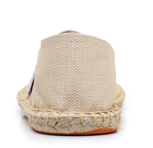 Image of Mintzice Men's Solid Comfortable Slip on Canvas Espadrilles Flat