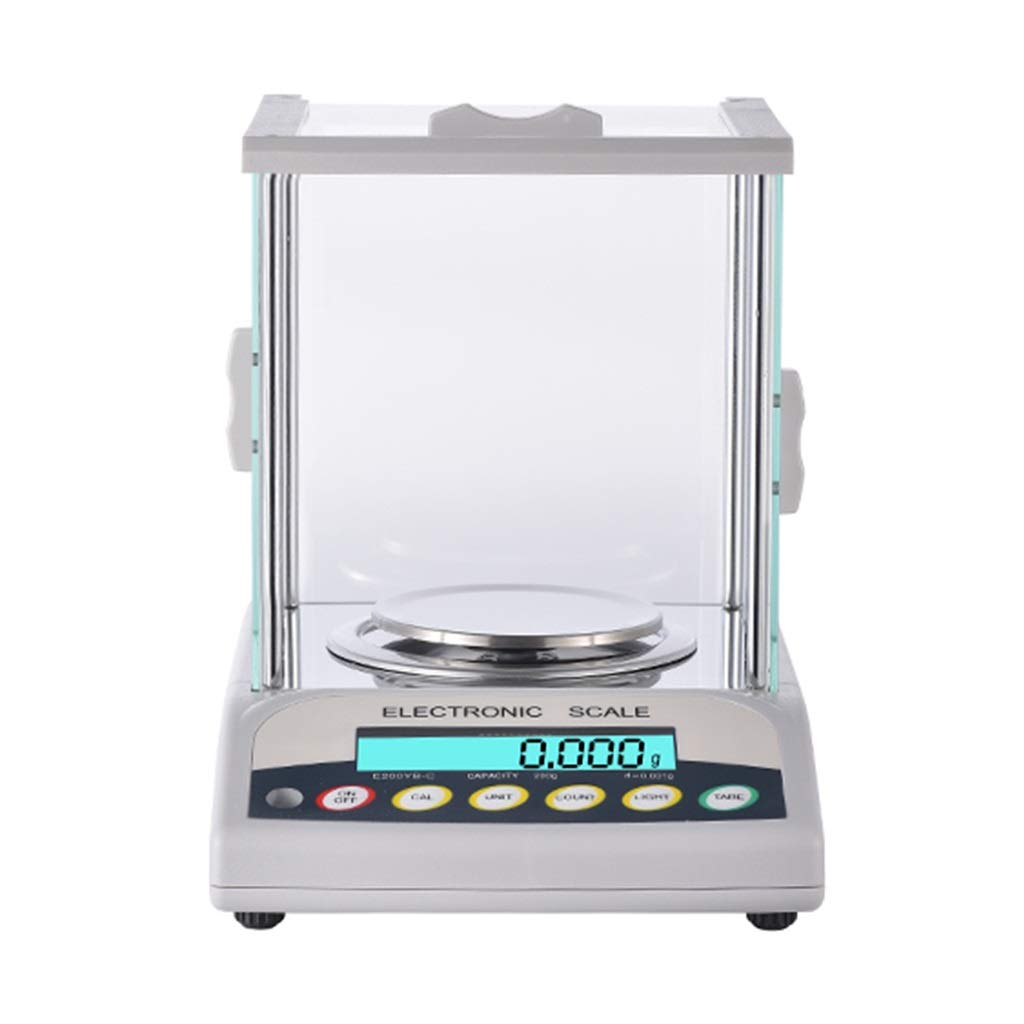 JKJZSALJ High Precision Lab Digital Analytical Electronic Balance Scale For Laboratory Jewelry Weighing Scales Industrial And Counting Scientific With Windshield,600g/0.01g