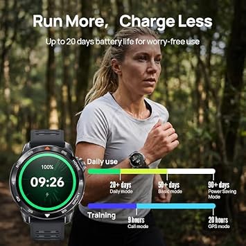 mibro GS Pro2 GPS Running Smartwatch with OpenEar Pro Open-Ear Earbuds