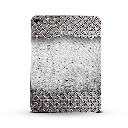 Image of MightySkins Carbon Fiber Skin Compatible with Apple iPad 10.9 inch 10th Gen (2022) Full Wrap Kit - Ripped Metal | Protective, Durable Textured Carbon Fiber Finish | Easy to Apply | Made in The USA
