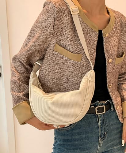 Image of Crossbody Bag Hobo Sling Crescent Bags Women Men Trendy Small Shoulder Bag Purse Dumpling Casual Handbag Adjustable Strap