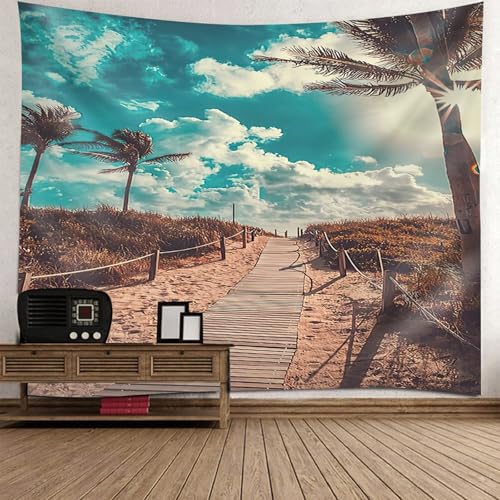 Tenture murale ciel cocotiers : créez une ambiance tropicale dans une chambre d'ado
