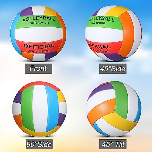Image of Lenwen 2 Pack Volleyball Official Size 5, Colorful