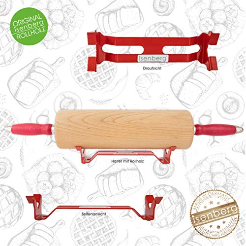 isenberg® - Profi Rollholzhalterung - 1fach Tischaufsteller, aus Aluminium, pulverbeschichtet