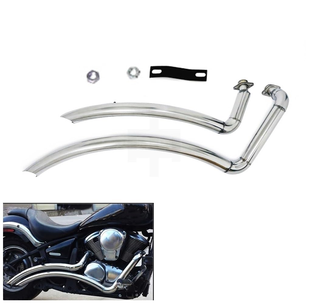 Tuyau d'échappement moto avec silencieux baffles Pour Vulcan 900 S Toutes années Silencieux Moto