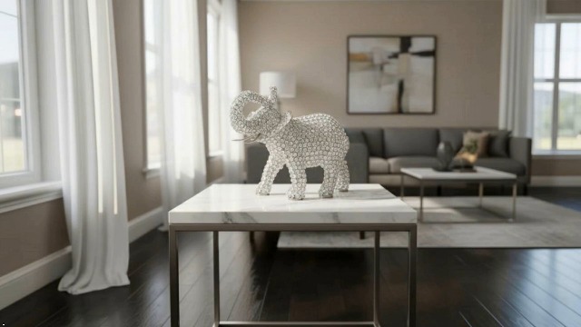 Amazon.com: Modern Day Accents Elefante Large Cristal Elephant
