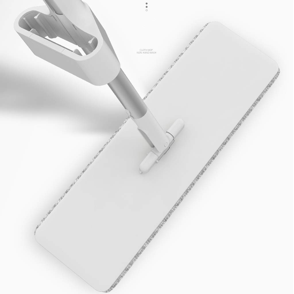 Balai serpillère microfibre articulé 360 avec manche télescopique en aluminium et 2 lavettes