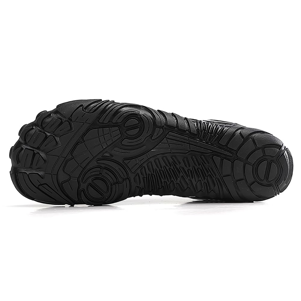 Wasserschuhe für Herren und Damen Schnelltrocknend mit Drainagelöcher rutschfeste Sohle 5-Zehen-Design für Strand Schwimmen Pool und Outdoor-Wanderungen