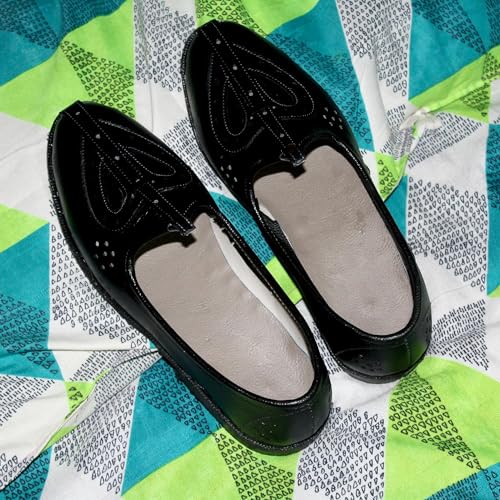 EAGLE FAN Men's Ethnic Embroidery Juttis and Mojaris for Wedding|Party|Occasions|Fashion|Outdoor|Indoor|Lightweight|Shoes with TPR Sole SGSA-Black -75