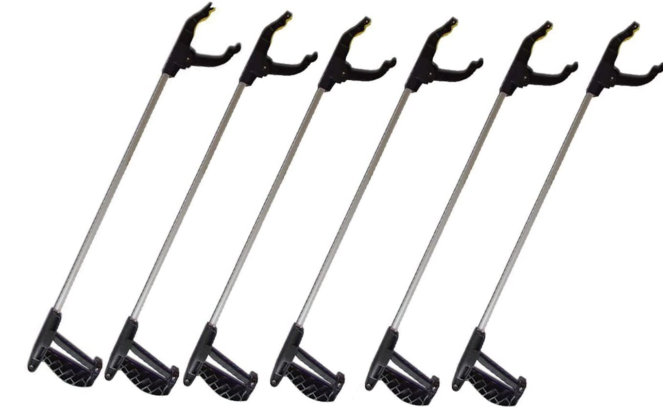 Buy KEPLIN 8 Pack Litter Picker Ergonomic Long Reach Handle 30 Inch