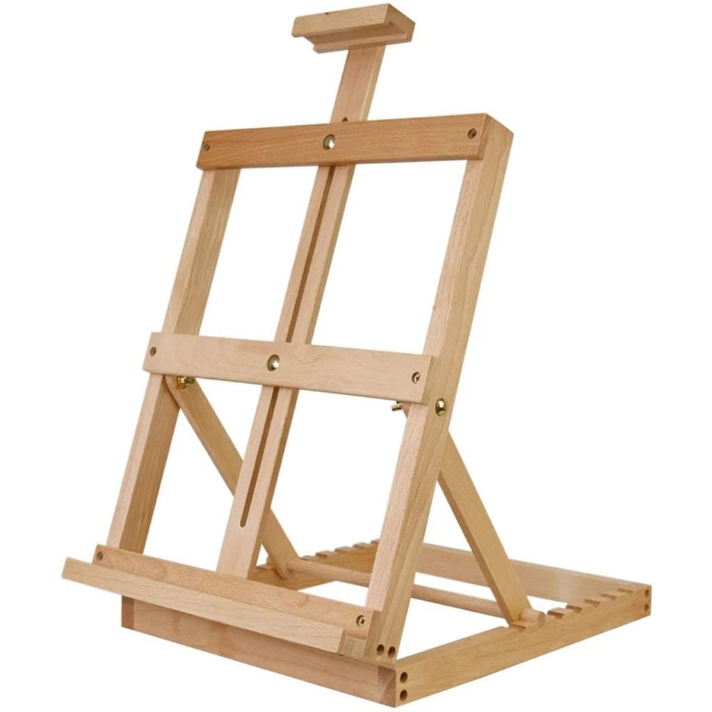 MYUYEE Adjustable Desktop Wooden Easel Stand Sketch Easel Accessories Studio H Frame Artist Painting Easel Painting Art Supplies