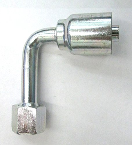 HF 1J143-06-06 - Parker 1J143-6-6 Fitting 3/8'' Hose X 3/8'' Female Seal-Lok - Swivel - 90° Elbow - Long Drop (Forseal/O-Ring Face)