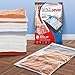 Spacesaver Roll Up Vacuum Storage Bags for Jackets, Suits, Dresses & Clothes – Sealed Compression Bags with Hand Pump – Space Saver Bags for Moving, Travel & Organization - Pack of 8