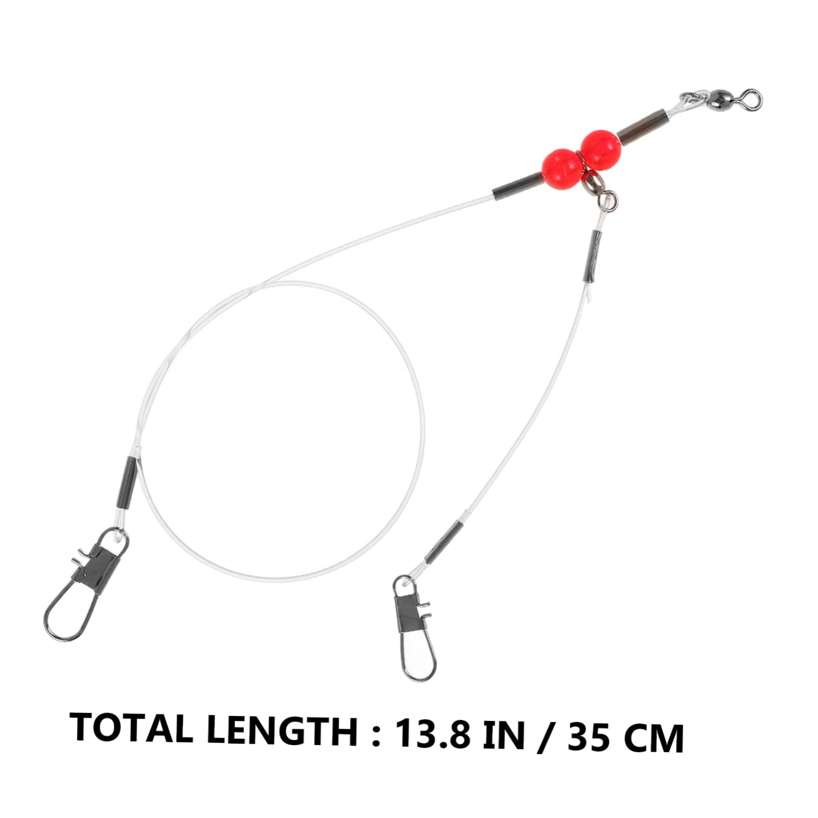 BESPORTBLE Practical Saltwater Leaders 6 Pack High-Strength Wire Leaders Swivels for Lure Fishing