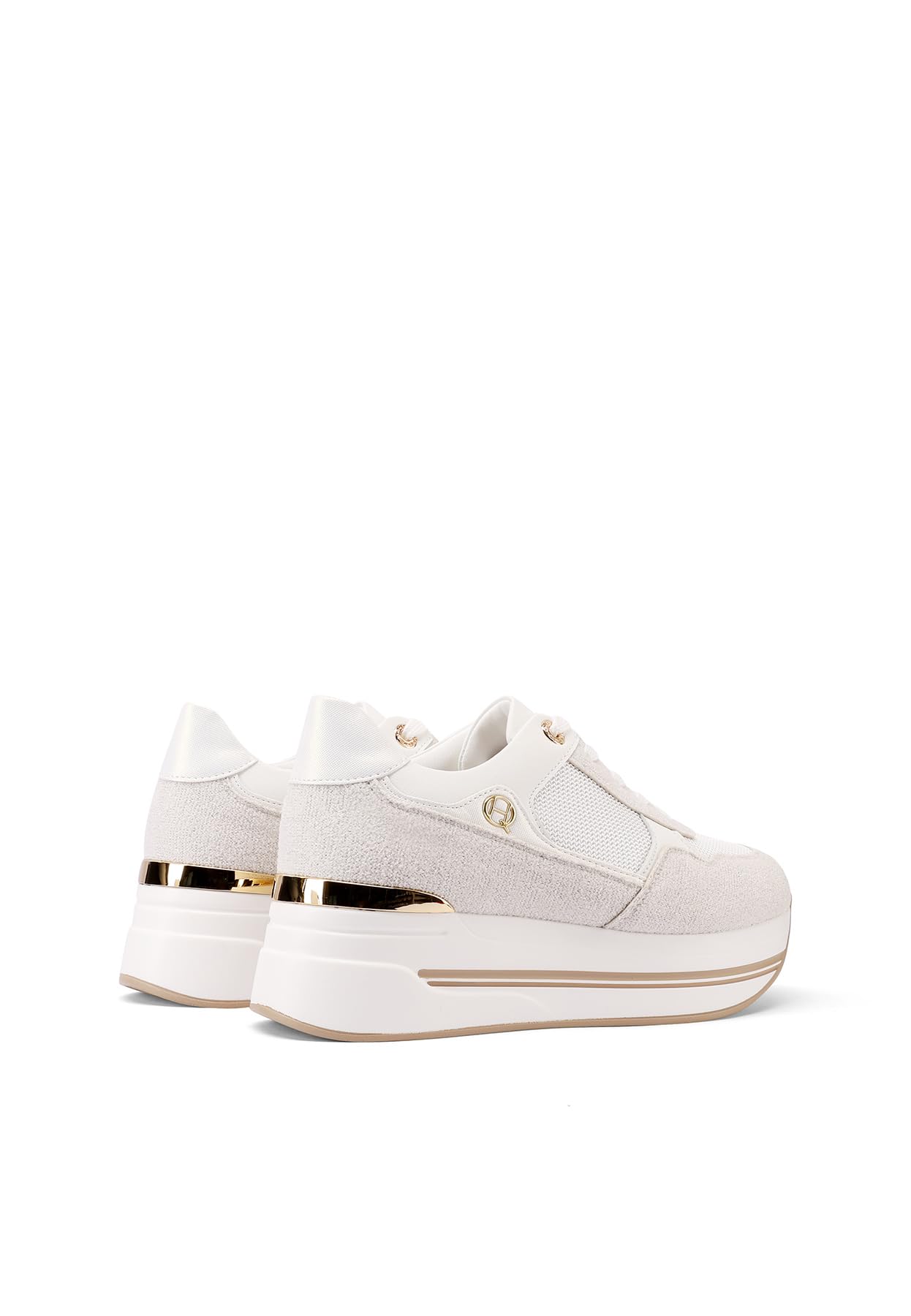 QUEEN HELENA Sneakers Platform Scarpe da Ginnastica con Zeppa Casual Donna X32-20