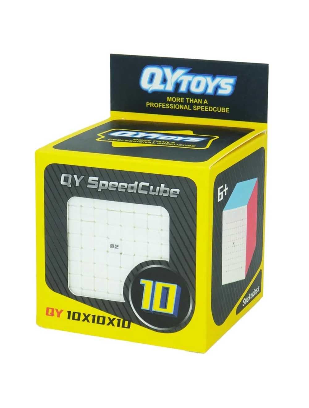 Logica Giochi - Cubo Magico 10x10 Stickerless - Cubo Professionale - Rotazione Fluida e Silenziosa