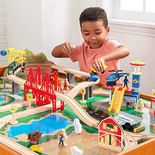 Kidkraft 17836 Ride Around Town Wooden Train Set And Table thumb #8