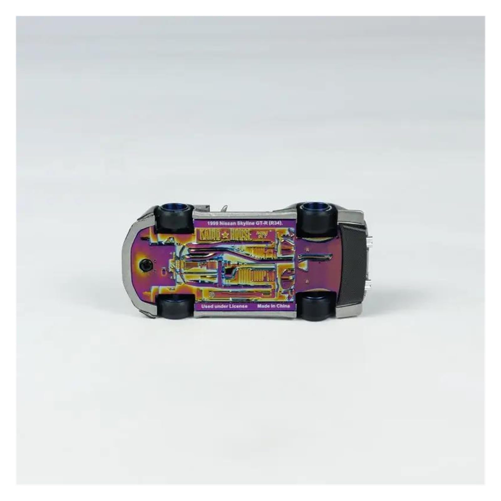 Metallo Scala Replica 1 64 Per Nissan Gtr R34 Modello di auto simulata pressofuso Collezione decorazioni per la casa Hobby Veicoli Giochi Set