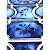 Tenedos Marble Royal Blue Glossy Porcelain Mosaic Tile on 6x12 Mesh for Pool, Bathroom, Shower, Kitchen Backsplash, Accent Wall (1 Sheet)