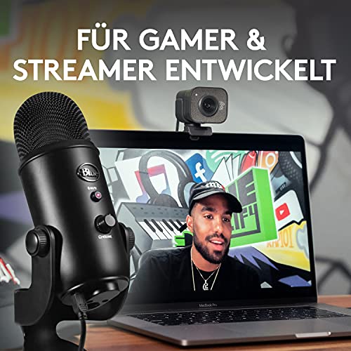 Blue Microphones Yeti Professionelles USB-Mikrofon + Logitech StreamCam – Live-Streaming-Webcam – Bild 6