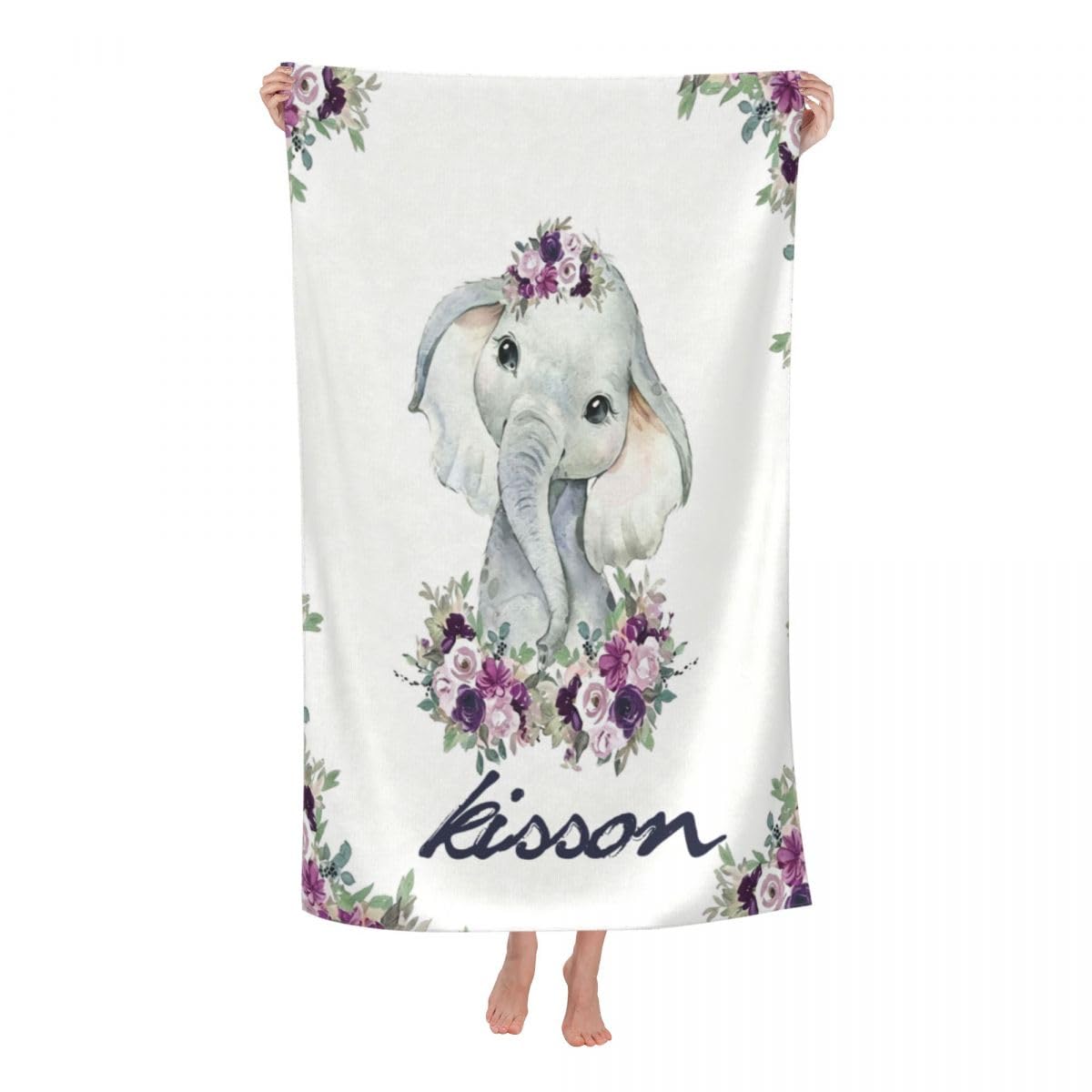 NGGBBDYGB Custom Beach Towels For Women Photo Print Girls Trip Vacation Towel