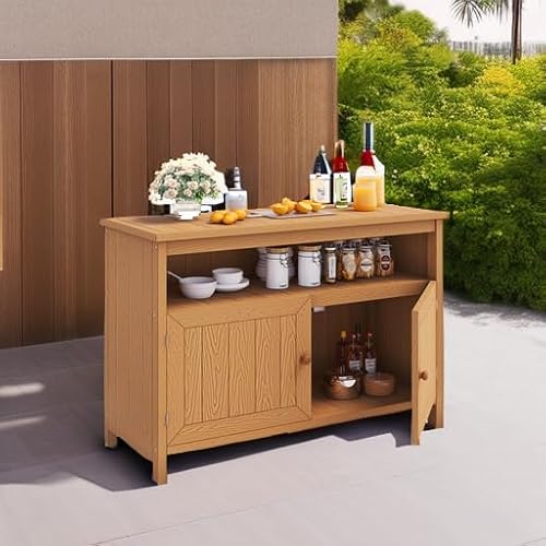 Dwvo MADWVKPKCP Poly Lumber Outdoor Sideboard, Patio Bar Table With Storage And Shelves thumb #4