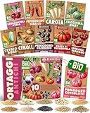 ZenGreensÂŽ - Set di Semi di Ortaggi Antichi bio (10 pezzi) - 10 Semi di Ortaggi Antichi per Coltivazione Facile in Giardino, Balcone o Serra - Semi da Piantare - Sementi