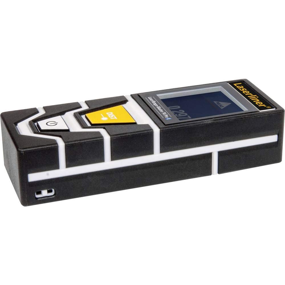 LASERLINER - LaserRange-Master T4 Pro - Télémètre - Mesures précises - Longueurs, surfaces, volumes - Mesure angles - Portée 40 m - Écran tactile - Bluetooth - Filetage pour trépied - Facile