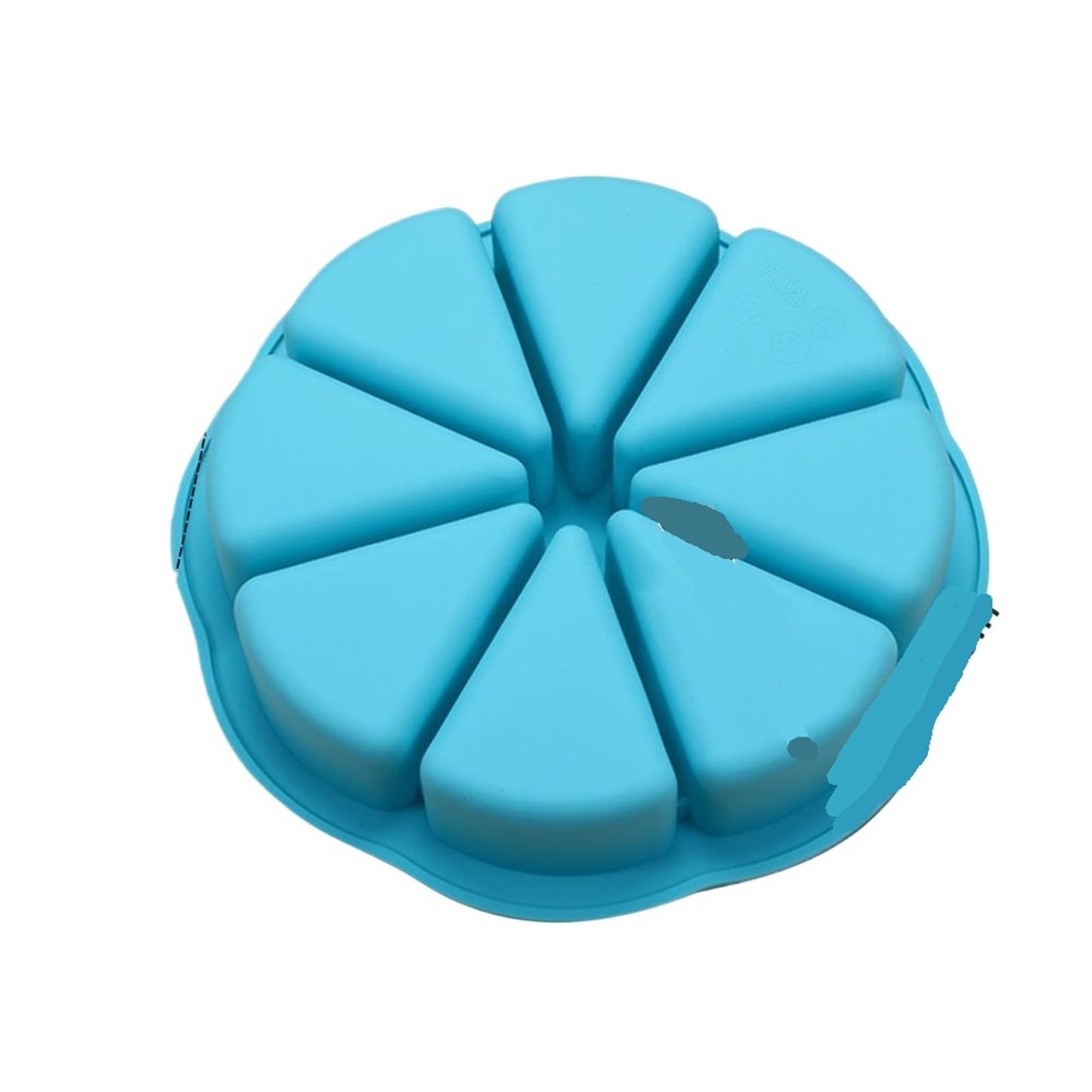 2 moldes de silicona for hornear pasteles con 8 rejillas y forma triangular for pan maíz Para La Elaboración De Pasteles Y Postres(Sky Blue)