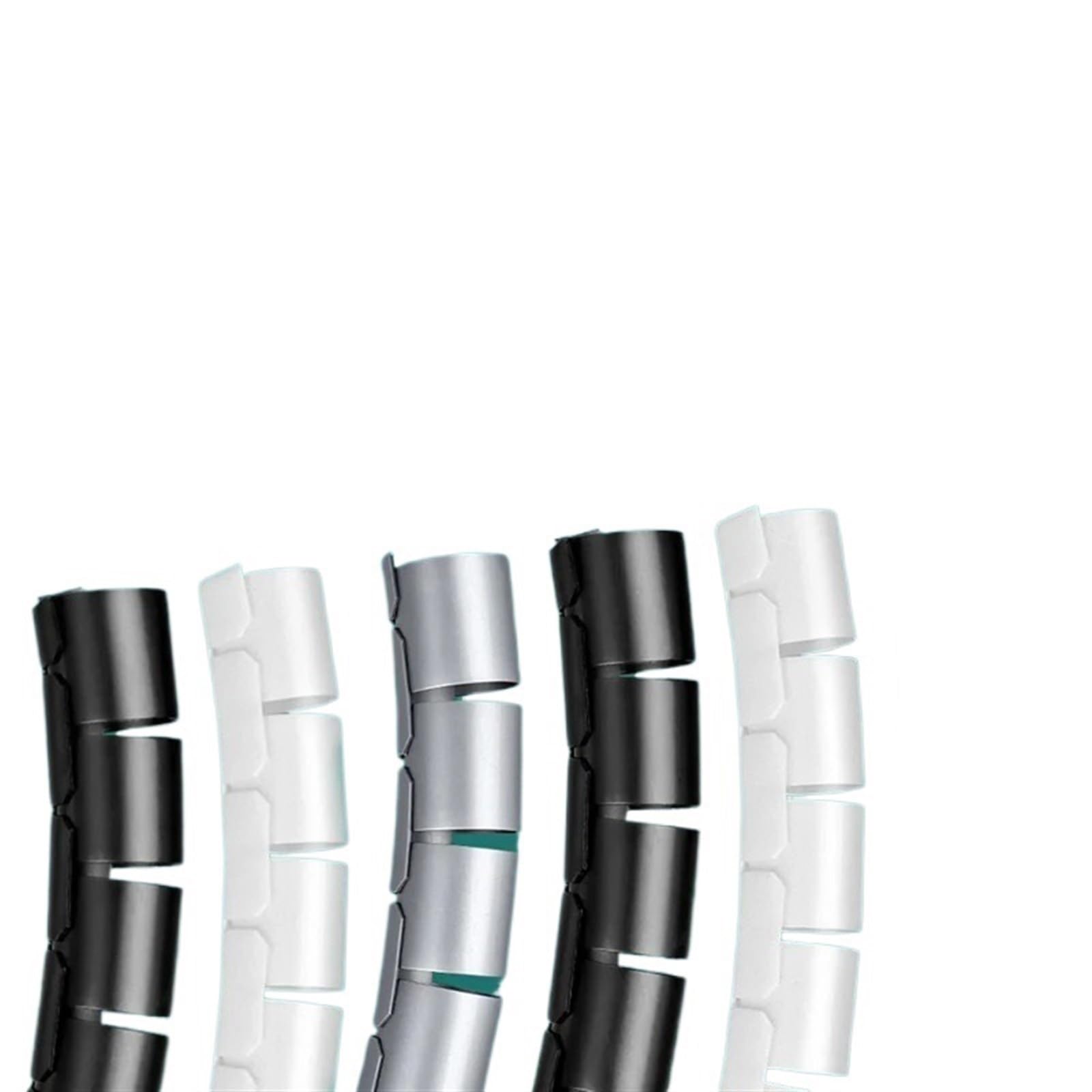 tubo espiral del abrigo del cable, Organizador de gestión en espiral Flexible 2 metros, enrollador cable, protección línea ordenador, antidesorden