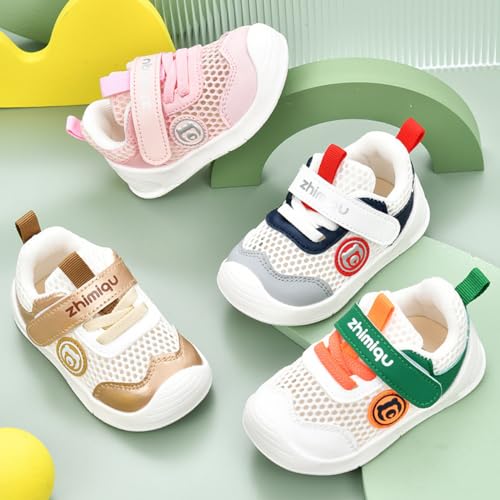 FCTREE Toddler Breathable Mesh Sneakers Boy Girl Athletic Sports Sandals Infant Non-Slip Baby Crib First Walking Shoes2