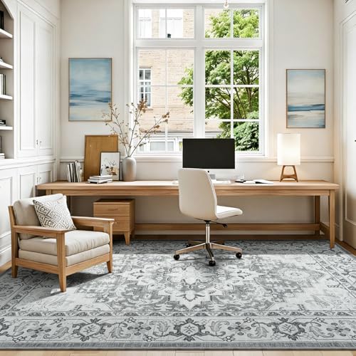 5 x 7 Area Rugs for Living Room, Machine Washable Faux-Wool Rugs - image 9