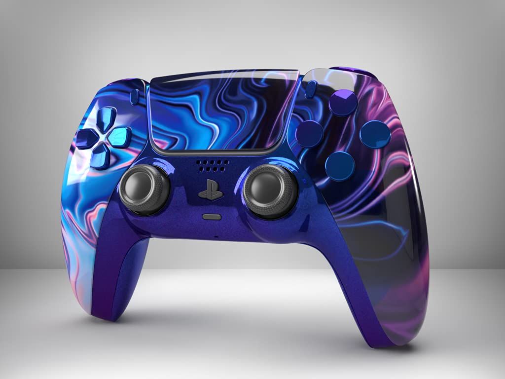 UV Waves Blue Purple Limited Edition Custom Sony PS5 Dualsense Wireless Controller Playstation 5