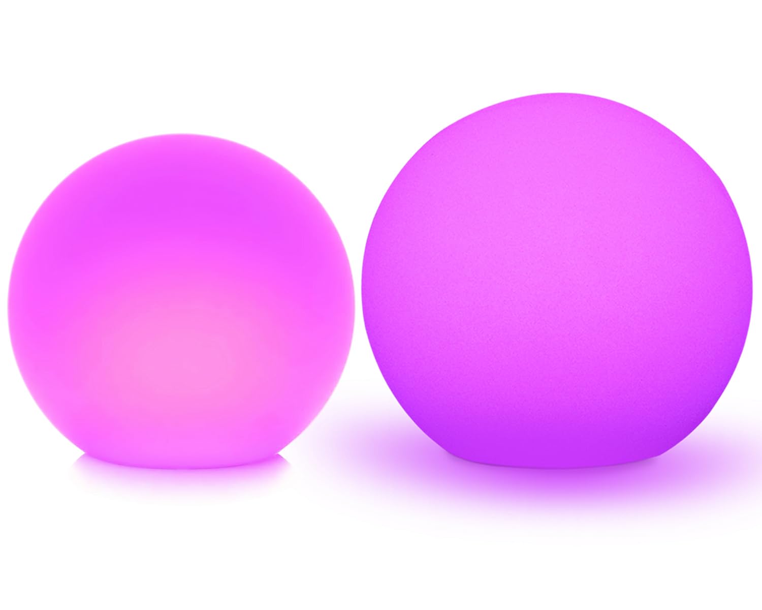 Mr Go 12-inch LED Ball Light and 16-inch LED Ball Light Bundle Remote Control 16 RGB Colors 4