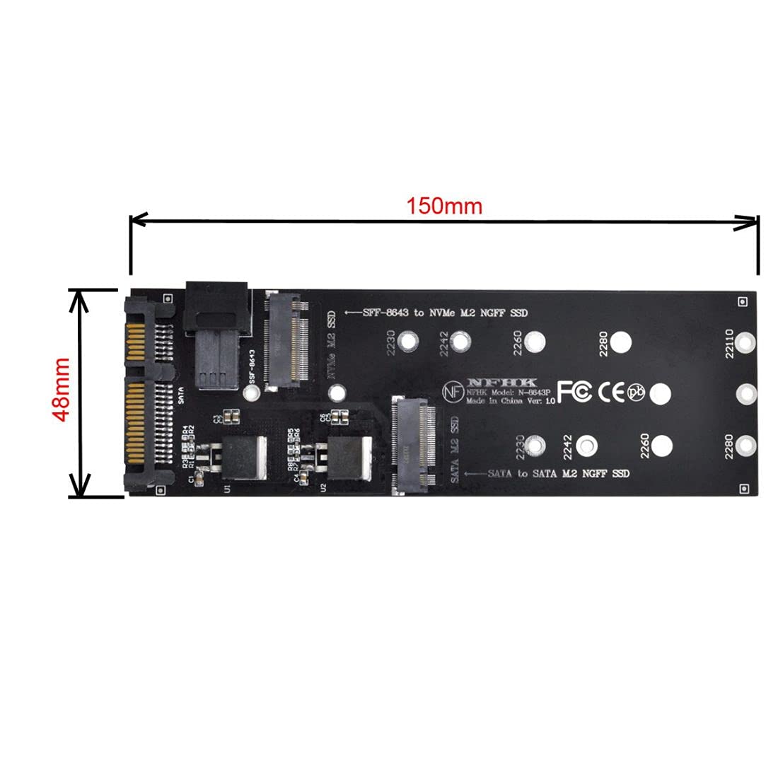 Amazon.com: chenyang M.2 NGFF to SATA ＆ NVME PCIe SSD to SFF-8643