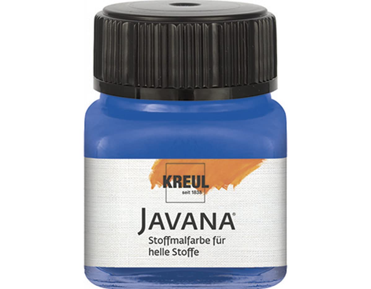 KREUL 90907 - Pintura para textil translúcida azul marino 20ml. JAVANA TEX
