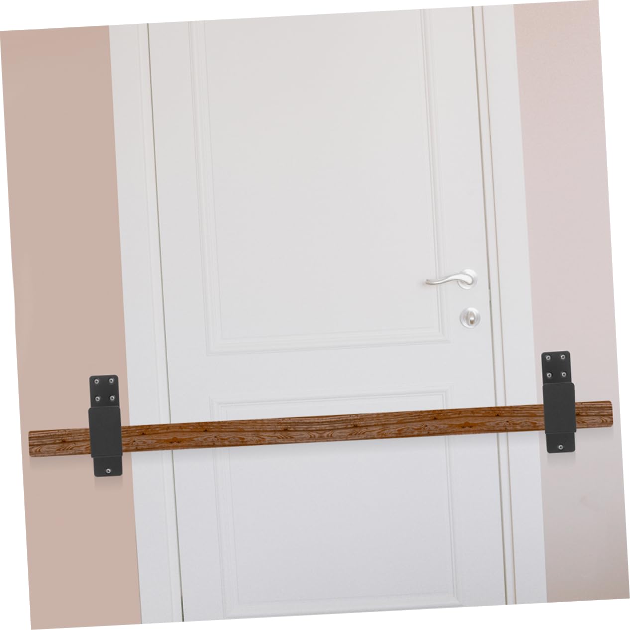 Angoily Supports de Barricade pour Porte de Sécurité en Acier, Forme en U, Robustes, Noirs, pour Garage et Entrepôt